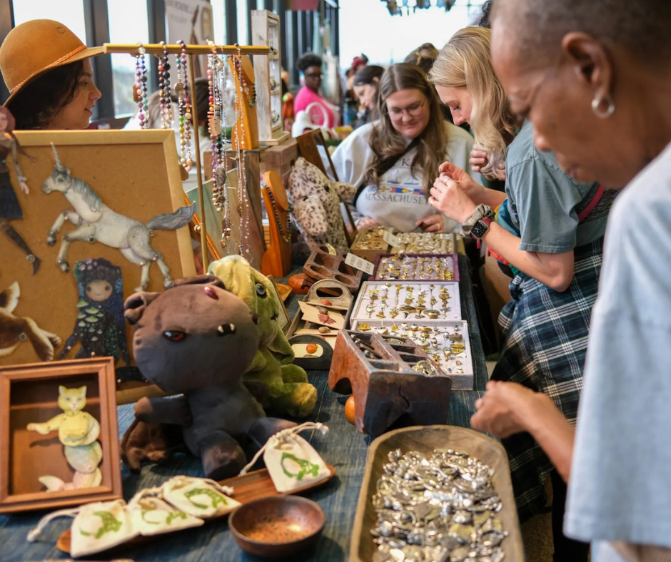 A photo of a crafting festival 